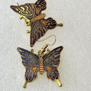 Butterfly Enamel Colorful Earrings